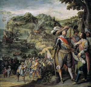 La captura de Saint Kitts por Don Faderique de Toledo, 1634 de Felix Castello