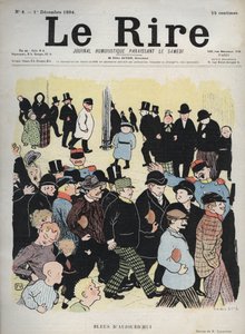 Portada del periódico "Le Rire", n°4, 1 de diciembre de 1894: Bleus d