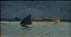 La desembocadura del Sena (marina) de Felix Edouard Vallotton