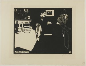 Medida extrema, lámina seis de Intimidades de Felix Edouard Vallotton