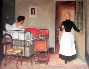 Félix Edouard Vallotton (1865 – 1925) pintor suizo, 1892 el paciente de Felix Edouard Vallotton
