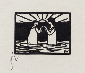 Juegos al sol, VII de "Les Petites Baigneuses", 1893 de Felix Edouard Vallotton