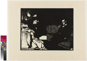 Preparándose para una visita, placa ocho de Intimidades, 1898 de Felix Edouard Vallotton