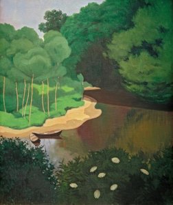 El Dordoña en Carennac de Felix Edouard Vallotton