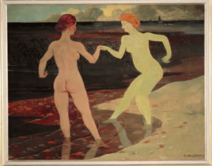 La amante y la sirvienta de Felix Edouard Vallotton