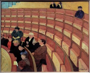 La tercera galería en el Teatro del Chatelet de Felix Edouard Vallotton