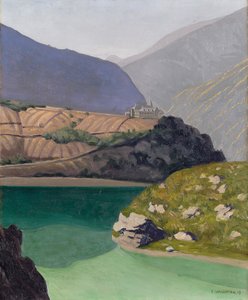 Lago Geronde, Sierre, 1919 de Felix Edouard Vallotton