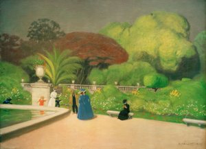 El Jardín de Luxemburgo de Felix Edouard Vallotton