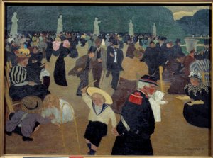 El jardín de Luxemburgo de Felix Edouard Vallotton