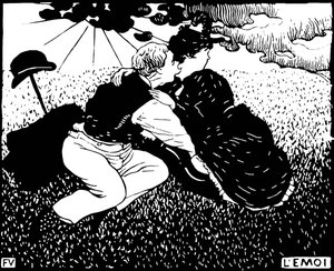 El yo. Xilografía de Felix Edouard Vallotton (1865-1925) de Felix Edouard Vallotton