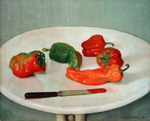 Pimientos rojos de Felix Edouard Vallotton