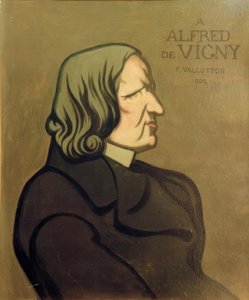 Retrato de Vigny, pintura decorativa de Felix Edouard Vallotton