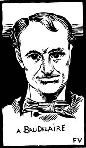 Retrato de Charles Baudelaire (1821-1867) de Felix Edouard Vallotton