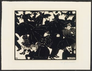 Lluvia de Felix Edouard Vallotton