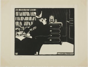La razón convincente, lámina cuatro de Intimidades de Felix Edouard Vallotton