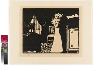 El Alfiler Fino, lámina tres de "Intimidades" de Felix Edouard Vallotton