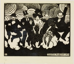 El feliz barrio latino de Felix Edouard Vallotton