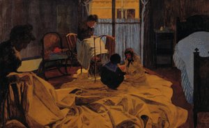 La lavandera, habitación azul de Felix Edouard Vallotton