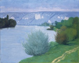 El Sena cerca de Les Andelys de Felix Edouard Vallotton