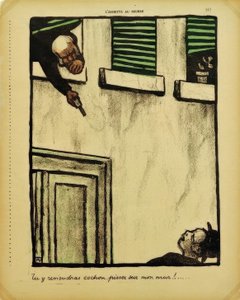 Volverás, cerdo, a orinar en mi muro de Felix Edouard Vallotton