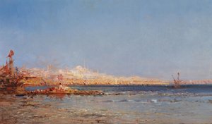 Vista de Constantinopla, c1911 de Félix Ziem