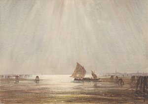 Barco de pesca veneciano de Felix Francois Georges Philibert Ziem
