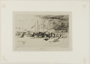 Una tormenta en Trouville de Felix Hilaire Buhot
