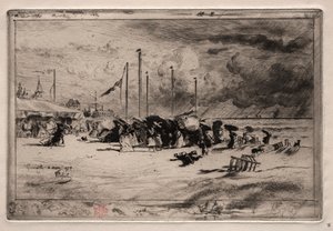 Una tormenta en Trouville, 1874