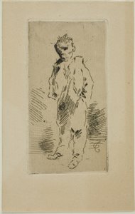 Un joven pilluelo de Felix Hilaire Buhot