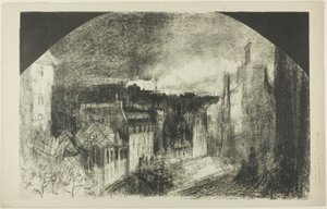Día de la Bastilla en Montmartre de Felix Hilaire Buhot