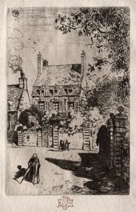 En Provincia: La casa en Orleans, c. 1875 de Felix Hilaire Buhot
