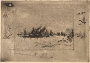 El puerto con gaviotas