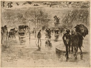 El regreso de los artistas de Felix Hilaire Buhot
