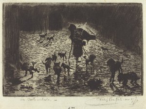 Los noctámbulos de Felix Hilaire Buhot