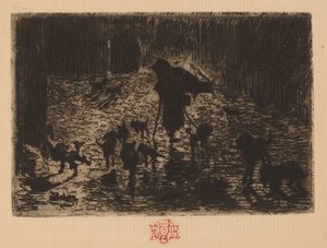 Los noctámbulos de Felix Hilaire Buhot
