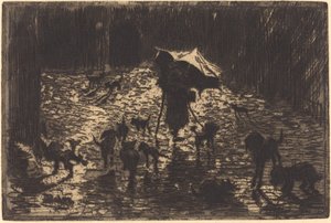 Los Noctámbulos, 1876-1877 de Felix Hilaire Buhot