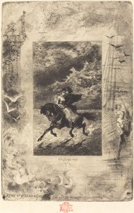 Ryno y Hermangarde de Felix Hilaire Buhot