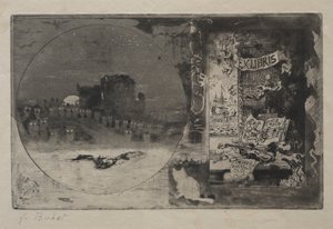 El castillo de los búhos de Felix Hilaire Buhot