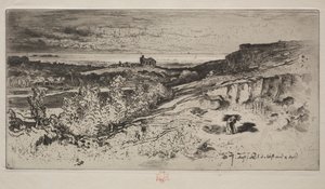 La Capilla Saint-Michel en LEstre, 1881 de Felix Hilaire Buhot