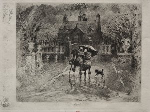Los vecinos del campo, 1879-1880 de Felix Hilaire Buhot