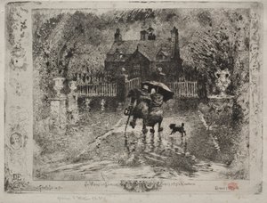 Los vecinos del campo, 1879-1880 de Felix Hilaire Buhot