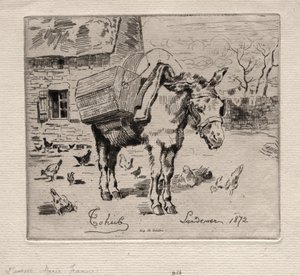 La mula, Marie-Jeanne, 1872 de Felix Hilaire Buhot