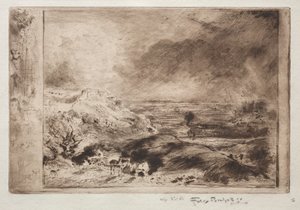 La tormenta, después de Constable de Felix Hilaire Buhot