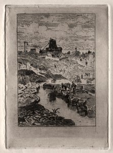 El pozo de la colina de Cailles de Felix Hilaire Buhot
