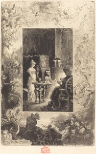 Un té de viudas de Felix Hilaire Buhot