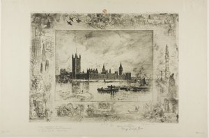 Palacio de Westminster de Felix Hilaire Buhot
