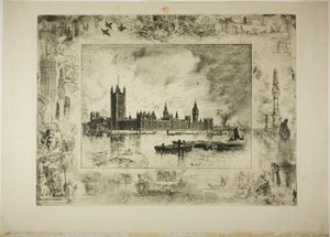 Palacio de Westminster de Felix Hilaire Buhot