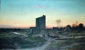Paisaje romano o, La lavandería de Albano