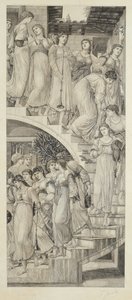 Las escaleras doradas, después de Sir Edward Coley Burne-Jones de Felix Jasinski
