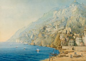 La costa de Amalfi, 1839 de Felix Mendelssohn Bartholdy